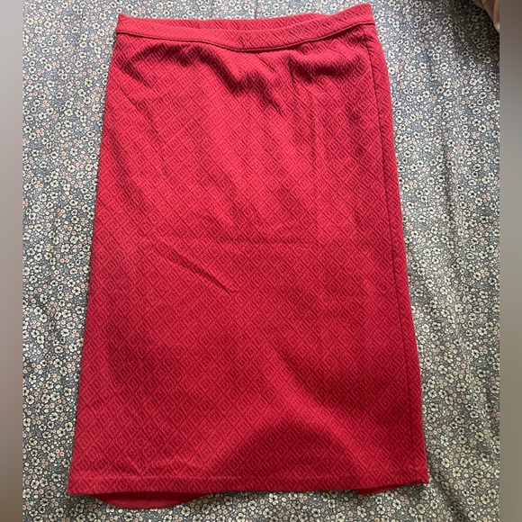 Red cotton skirt from Anthropologie - Picture 2 of 5